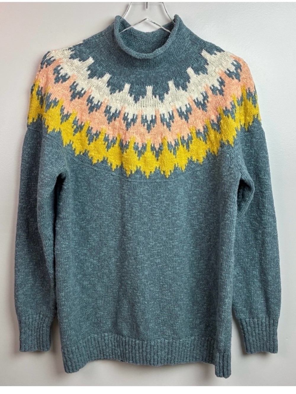L.L. Bean Fair Isle Cotton Sweater - Women’s XL Tall